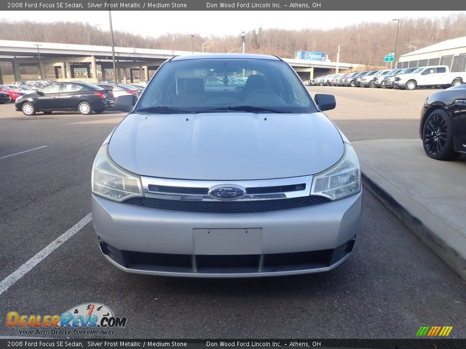 2008 Ford Focus SE Sedan Silver Frost Metallic / Medium Stone Photo #3