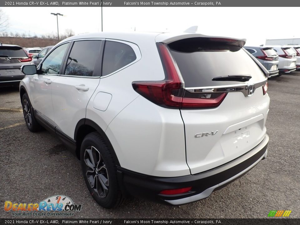 2021 Honda CR-V EX-L AWD Platinum White Pearl / Ivory Photo #2
