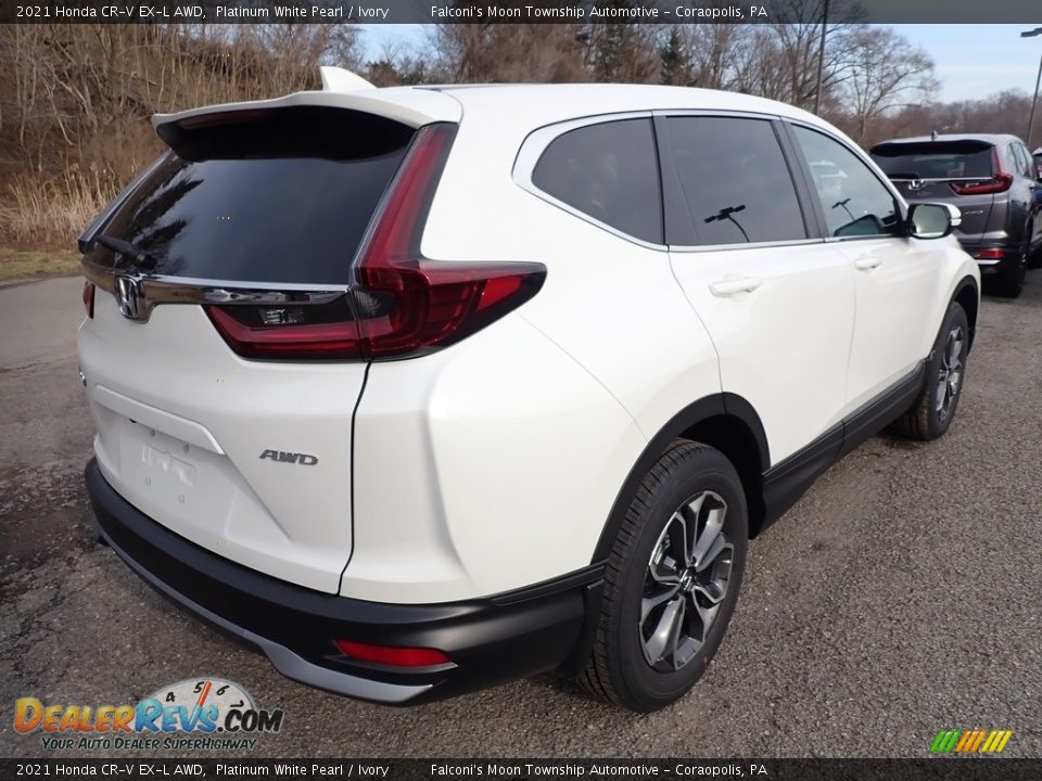 2021 Honda CR-V EX-L AWD Platinum White Pearl / Ivory Photo #4