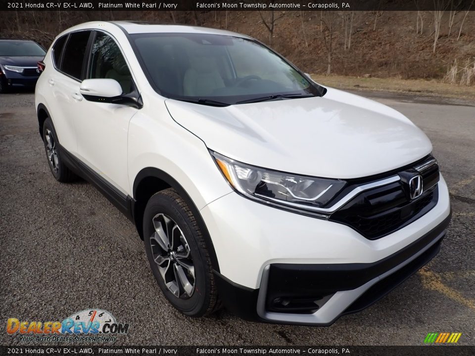 2021 Honda CR-V EX-L AWD Platinum White Pearl / Ivory Photo #5