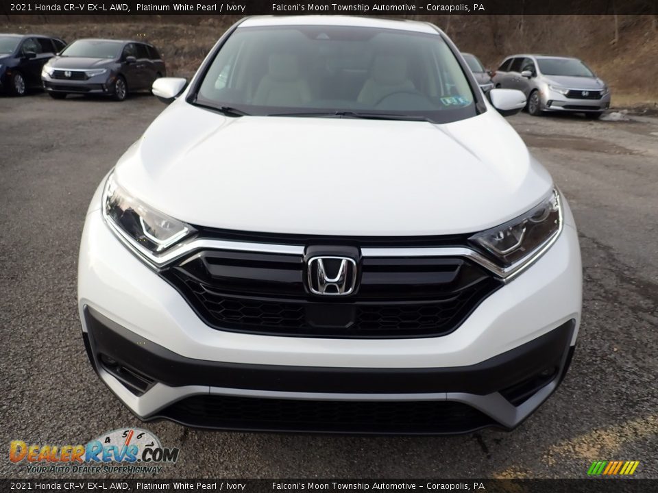 2021 Honda CR-V EX-L AWD Platinum White Pearl / Ivory Photo #6