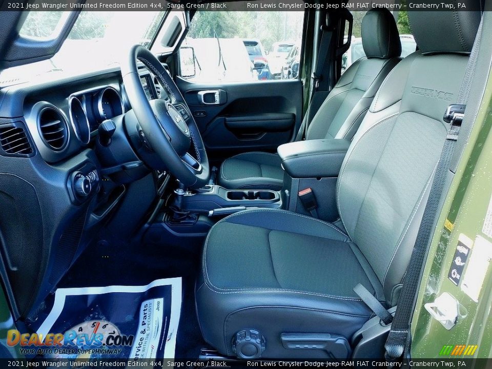 Front Seat of 2021 Jeep Wrangler Unlimited Freedom Edition 4x4 Photo #11