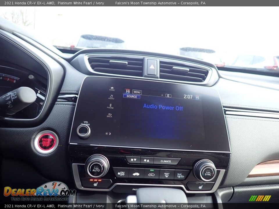 2021 Honda CR-V EX-L AWD Platinum White Pearl / Ivory Photo #12