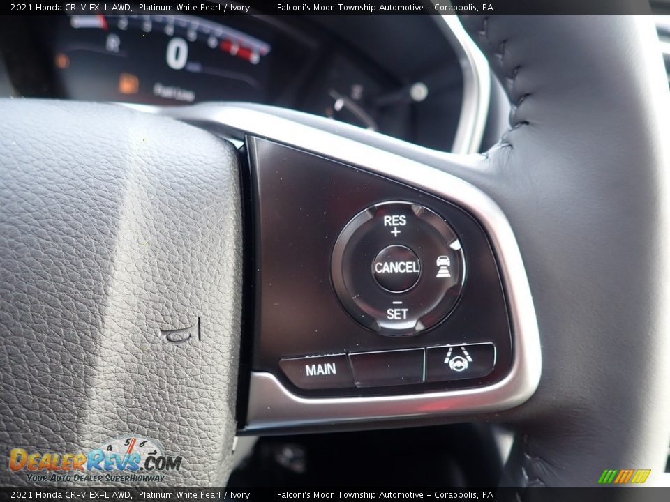 2021 Honda CR-V EX-L AWD Platinum White Pearl / Ivory Photo #14