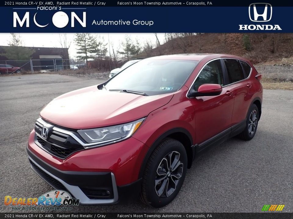 2021 Honda CR-V EX AWD Radiant Red Metallic / Gray Photo #1