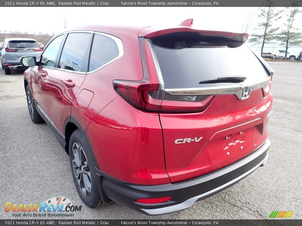 2021 Honda CR-V EX AWD Radiant Red Metallic / Gray Photo #3