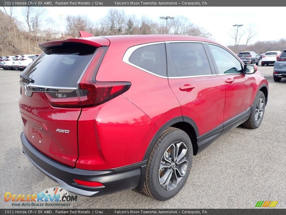 2021 Honda CR-V EX AWD Radiant Red Metallic / Gray Photo #5
