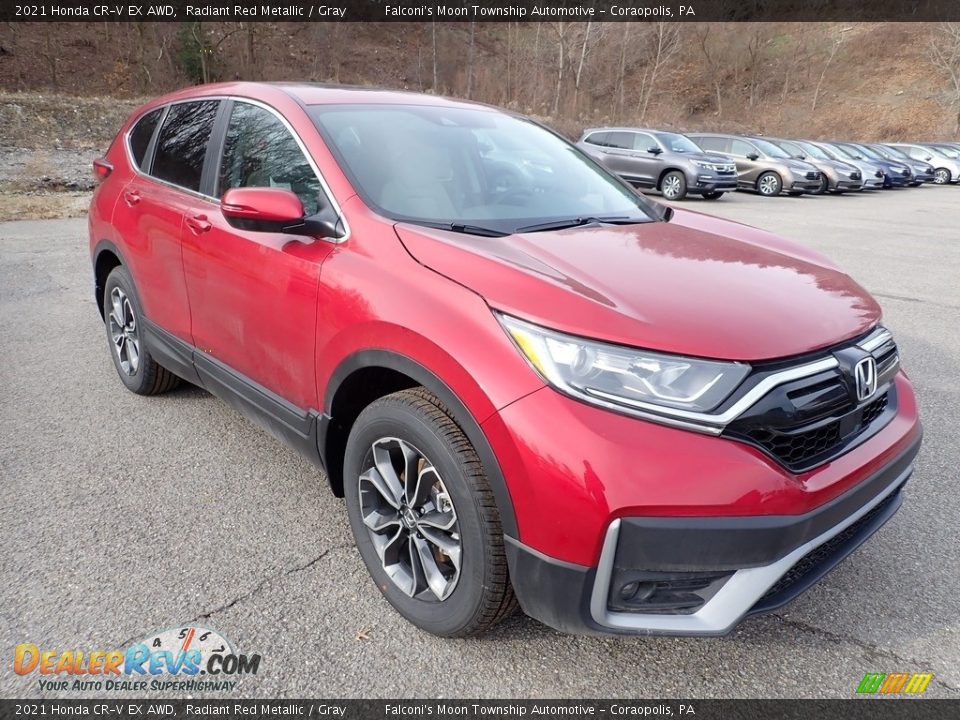 2021 Honda CR-V EX AWD Radiant Red Metallic / Gray Photo #6