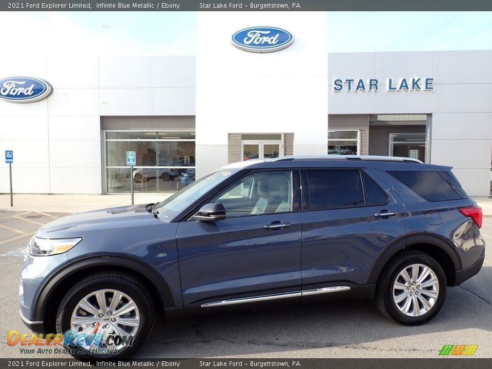 2021 Ford Explorer Limited Infinite Blue Metallic / Ebony Photo #1