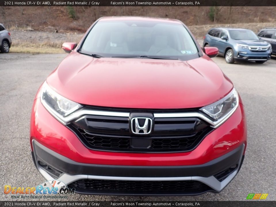 2021 Honda CR-V EX AWD Radiant Red Metallic / Gray Photo #7