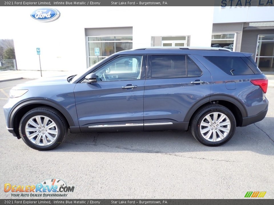 2021 Ford Explorer Limited Infinite Blue Metallic / Ebony Photo #2