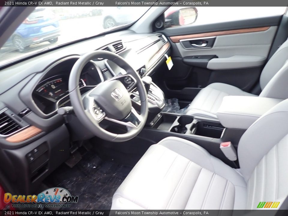 2021 Honda CR-V EX AWD Radiant Red Metallic / Gray Photo #8