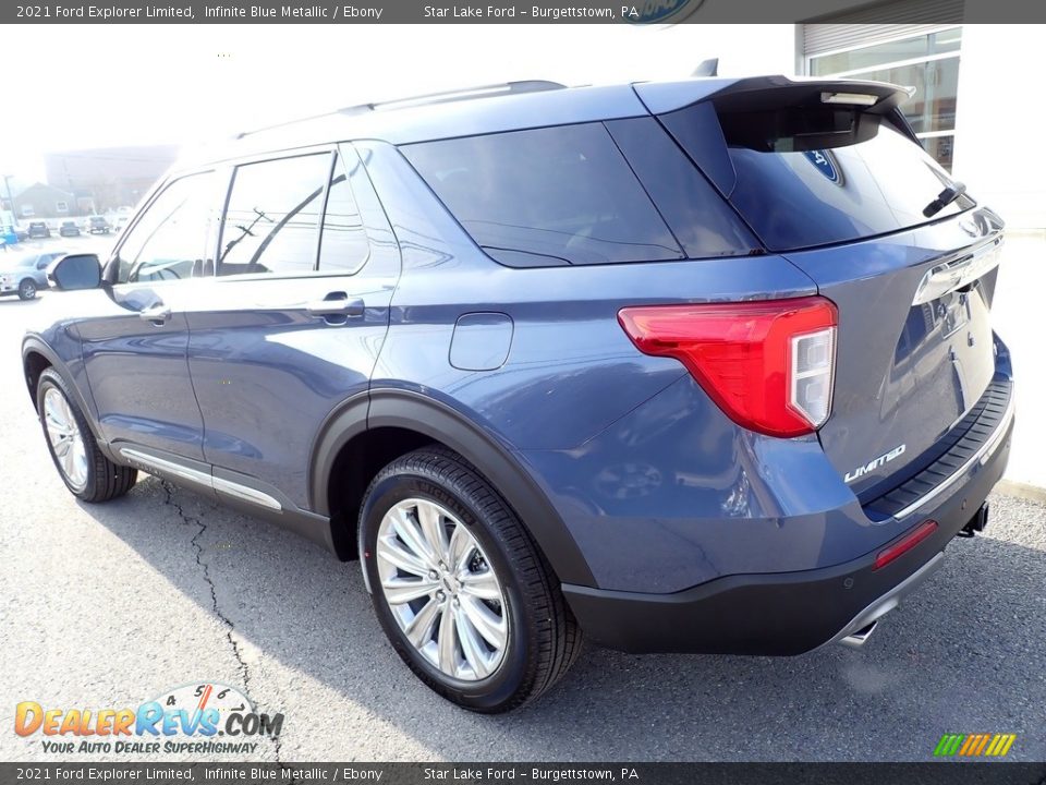 2021 Ford Explorer Limited Infinite Blue Metallic / Ebony Photo #3