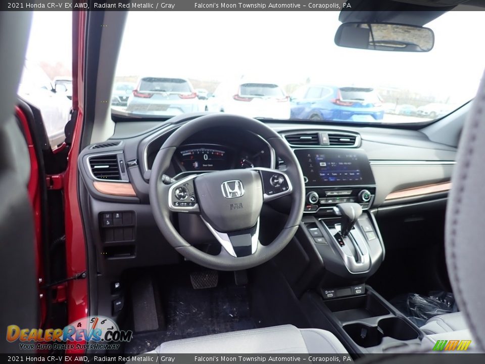 2021 Honda CR-V EX AWD Radiant Red Metallic / Gray Photo #10