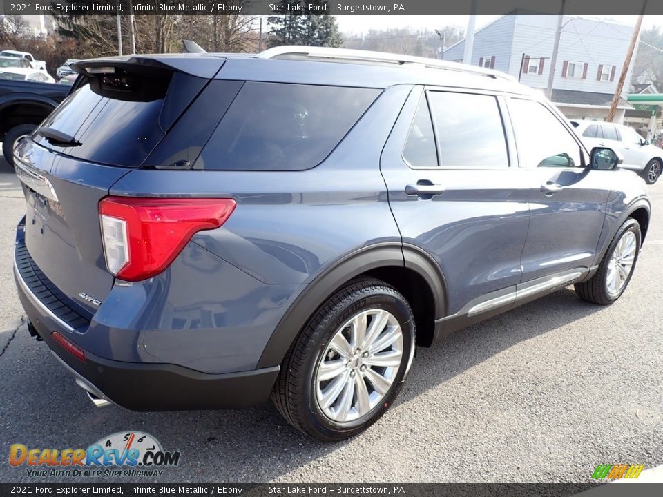 2021 Ford Explorer Limited Infinite Blue Metallic / Ebony Photo #6