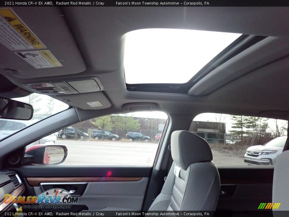 2021 Honda CR-V EX AWD Radiant Red Metallic / Gray Photo #13