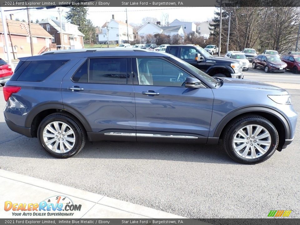 Infinite Blue Metallic 2021 Ford Explorer Limited Photo #7