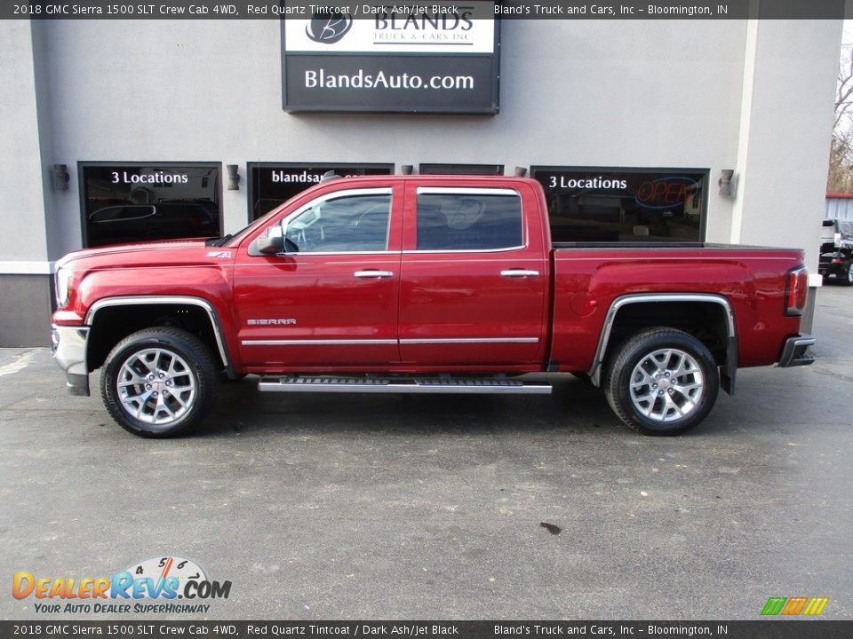 2018 GMC Sierra 1500 SLT Crew Cab 4WD Red Quartz Tintcoat / Dark Ash/Jet Black Photo #1