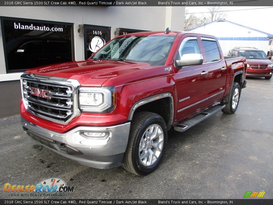 2018 GMC Sierra 1500 SLT Crew Cab 4WD Red Quartz Tintcoat / Dark Ash/Jet Black Photo #2