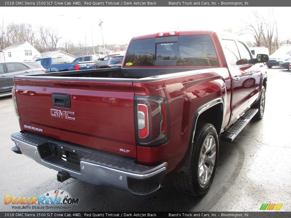 2018 GMC Sierra 1500 SLT Crew Cab 4WD Red Quartz Tintcoat / Dark Ash/Jet Black Photo #4