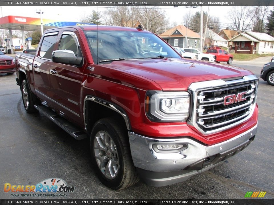 2018 GMC Sierra 1500 SLT Crew Cab 4WD Red Quartz Tintcoat / Dark Ash/Jet Black Photo #5