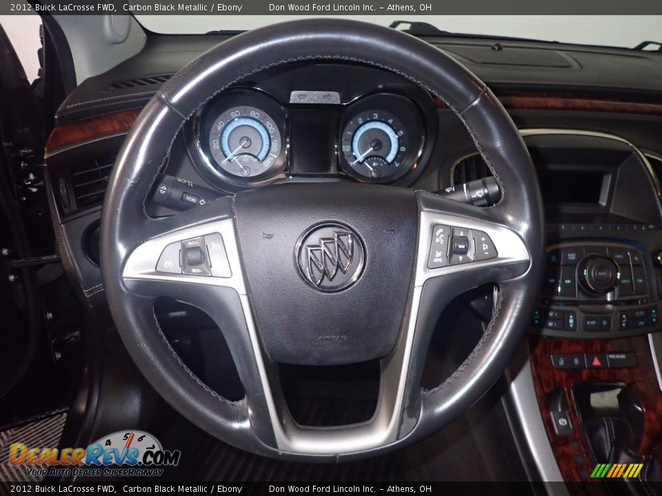 2012 Buick LaCrosse FWD Carbon Black Metallic / Ebony Photo #26