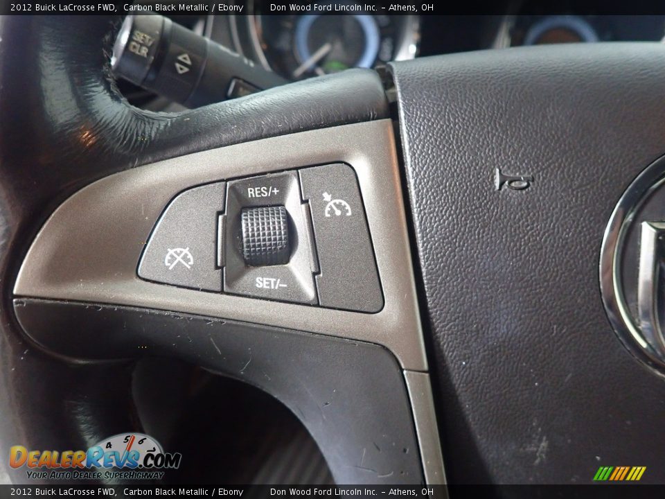 2012 Buick LaCrosse FWD Carbon Black Metallic / Ebony Photo #28