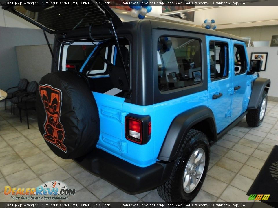 2021 Jeep Wrangler Unlimited Islander 4x4 Chief Blue / Black Photo #5