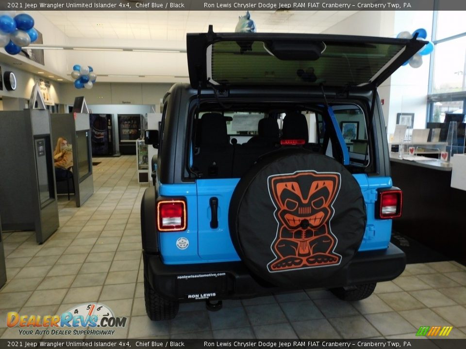 2021 Jeep Wrangler Unlimited Islander 4x4 Chief Blue / Black Photo #6