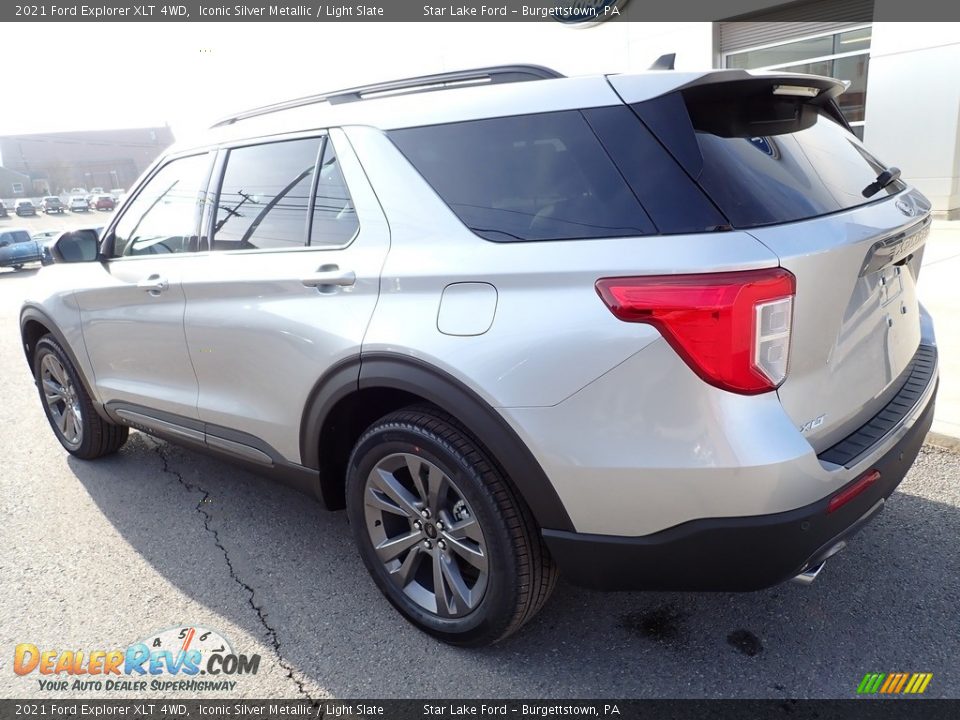 2021 Ford Explorer XLT 4WD Iconic Silver Metallic / Light Slate Photo #3