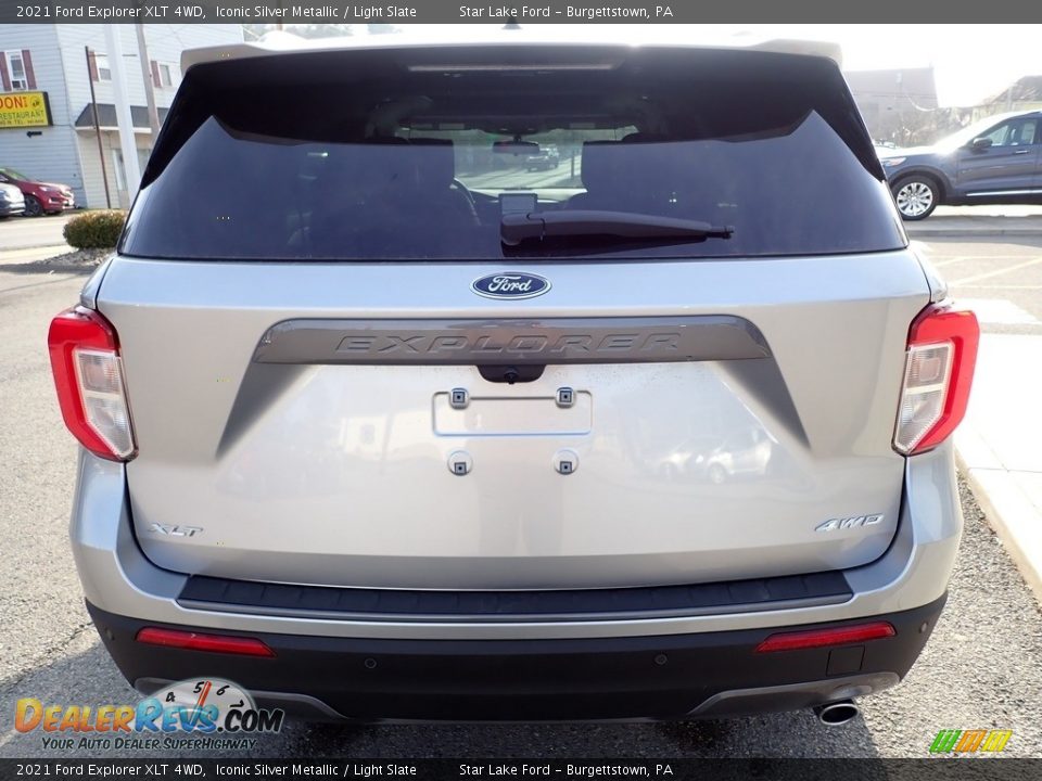 2021 Ford Explorer XLT 4WD Iconic Silver Metallic / Light Slate Photo #4