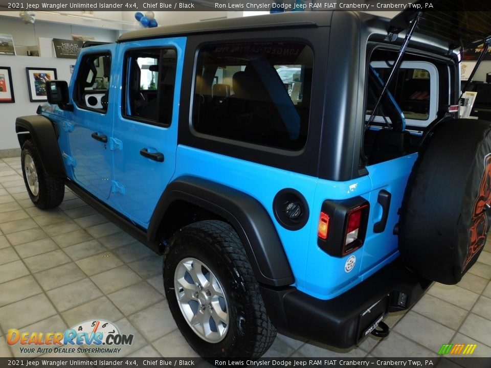 2021 Jeep Wrangler Unlimited Islander 4x4 Chief Blue / Black Photo #8