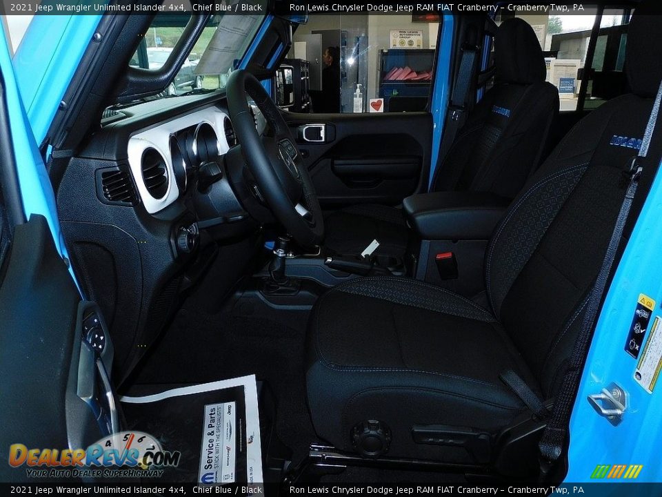 2021 Jeep Wrangler Unlimited Islander 4x4 Chief Blue / Black Photo #11