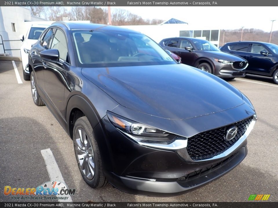 2021 Mazda CX-30 Premium AWD Machine Gray Metallic / Black Photo #3