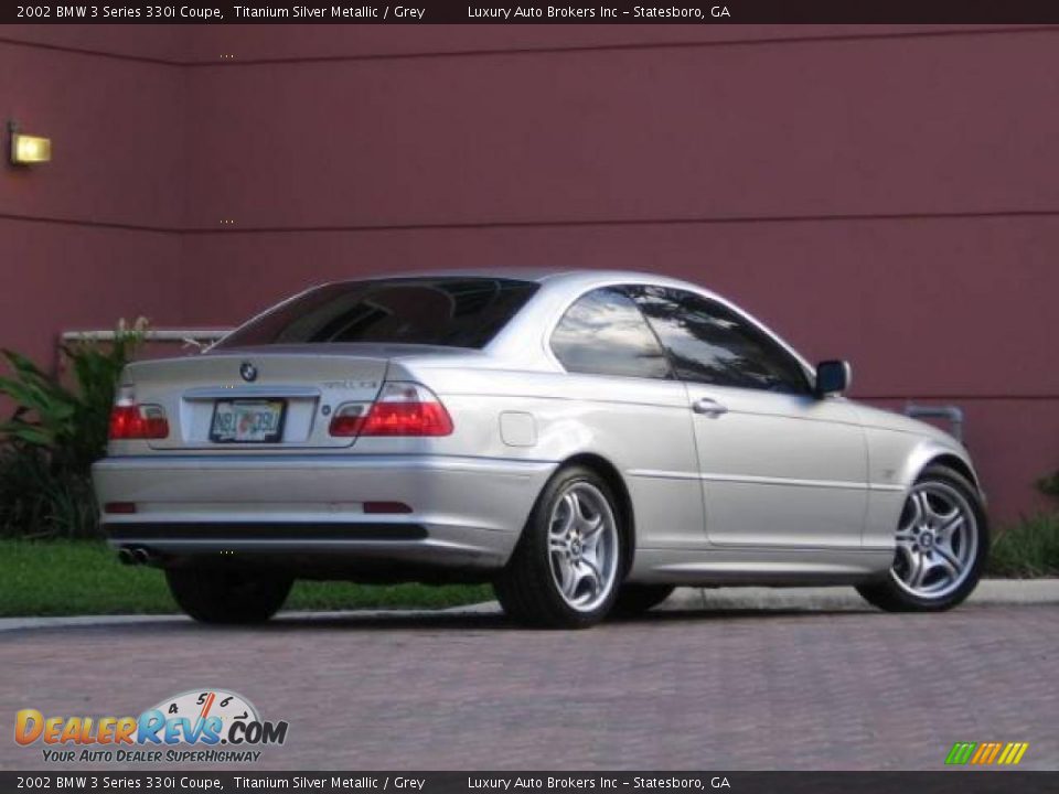 2002 BMW 3 Series 330i Coupe Titanium Silver Metallic / Grey Photo #11