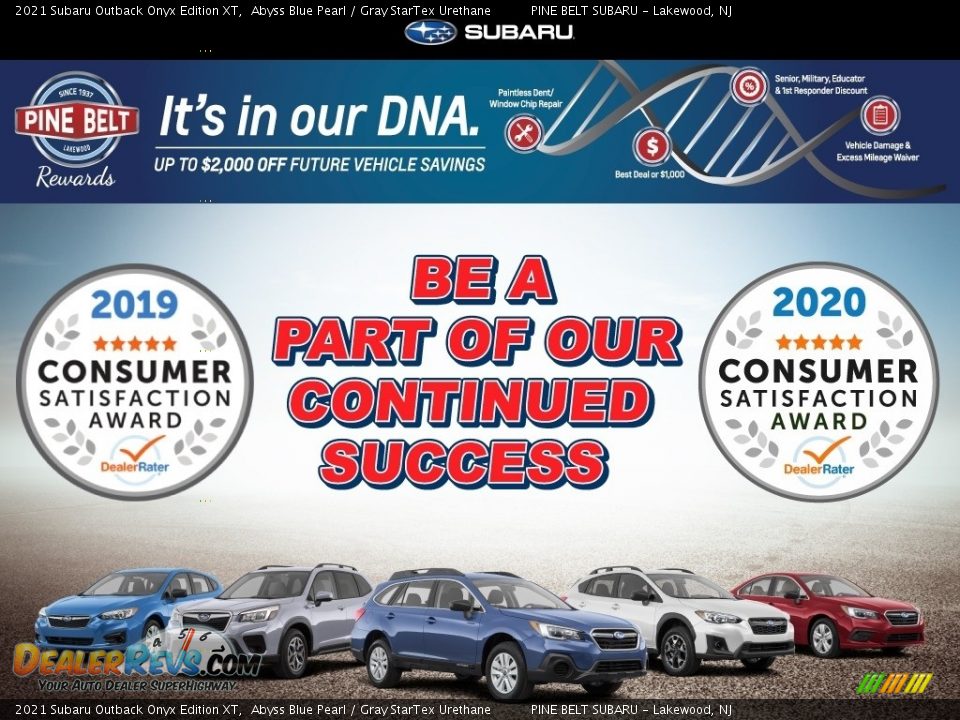 Dealer Info of 2021 Subaru Outback Onyx Edition XT Photo #11