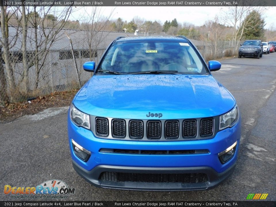 2021 Jeep Compass Latitude 4x4 Laser Blue Pearl / Black Photo #2