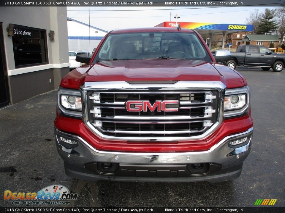 2018 GMC Sierra 1500 SLT Crew Cab 4WD Red Quartz Tintcoat / Dark Ash/Jet Black Photo #32