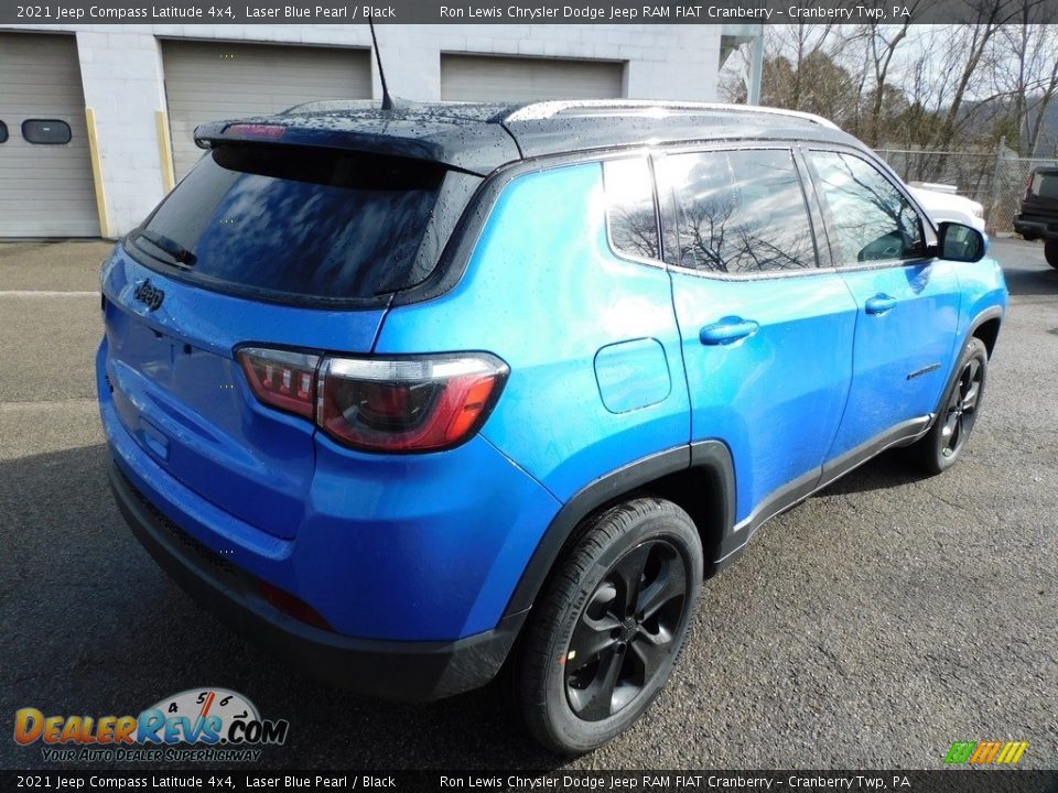 2021 Jeep Compass Latitude 4x4 Laser Blue Pearl / Black Photo #5