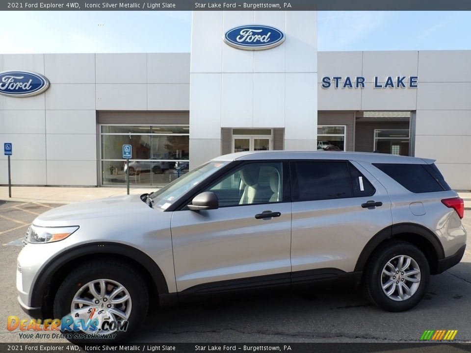 2021 Ford Explorer 4WD Iconic Silver Metallic / Light Slate Photo #1