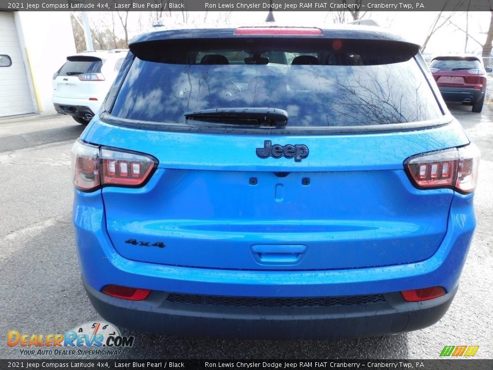 2021 Jeep Compass Latitude 4x4 Laser Blue Pearl / Black Photo #6