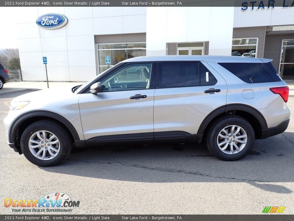 2021 Ford Explorer 4WD Iconic Silver Metallic / Light Slate Photo #2