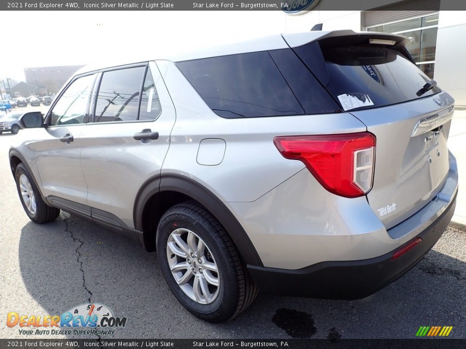 2021 Ford Explorer 4WD Iconic Silver Metallic / Light Slate Photo #3