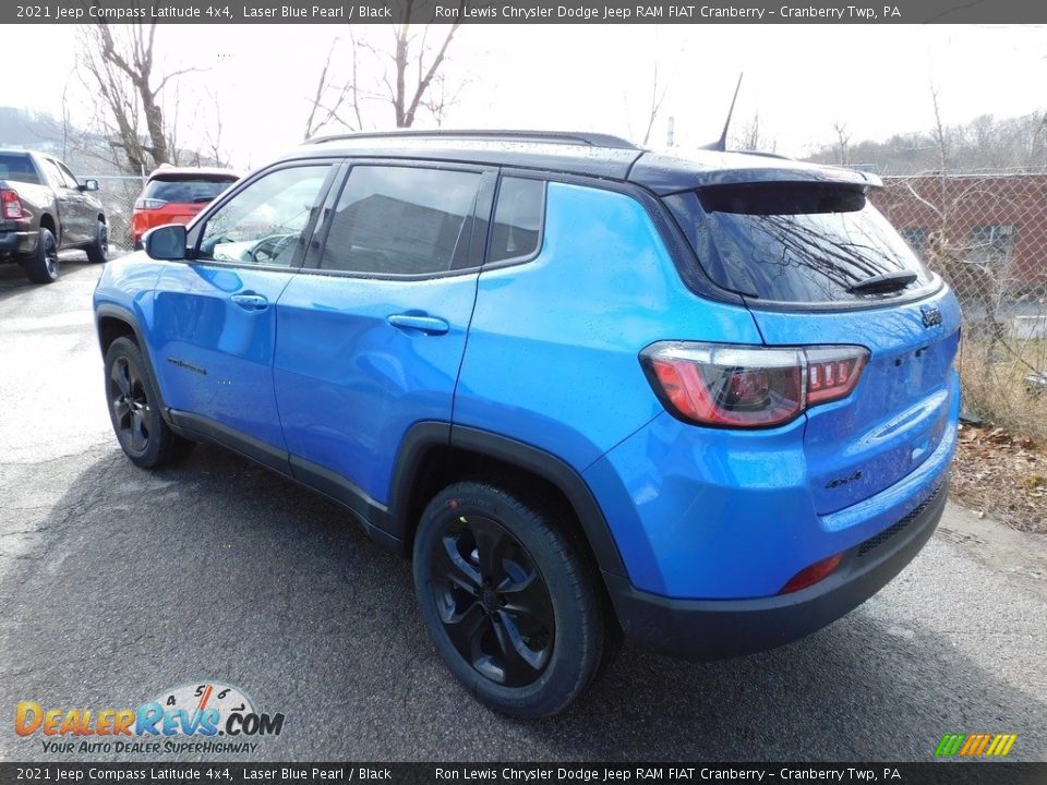 2021 Jeep Compass Latitude 4x4 Laser Blue Pearl / Black Photo #8