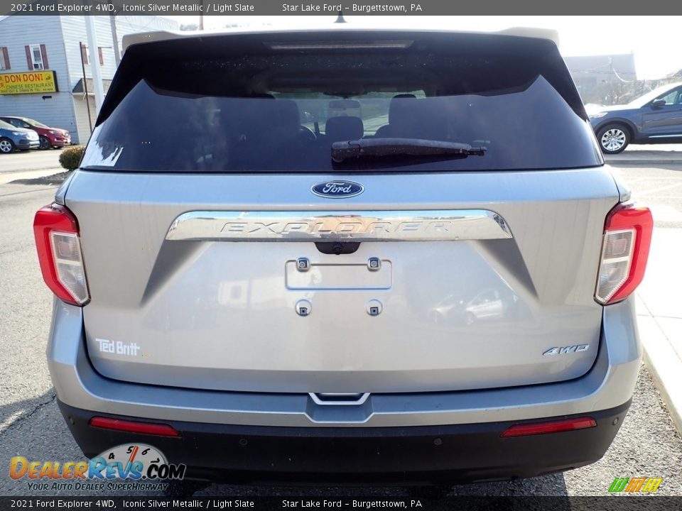 2021 Ford Explorer 4WD Iconic Silver Metallic / Light Slate Photo #4