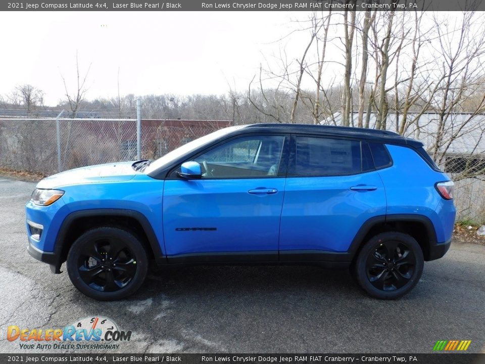 2021 Jeep Compass Latitude 4x4 Laser Blue Pearl / Black Photo #9