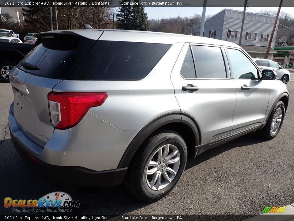 2021 Ford Explorer 4WD Iconic Silver Metallic / Light Slate Photo #6