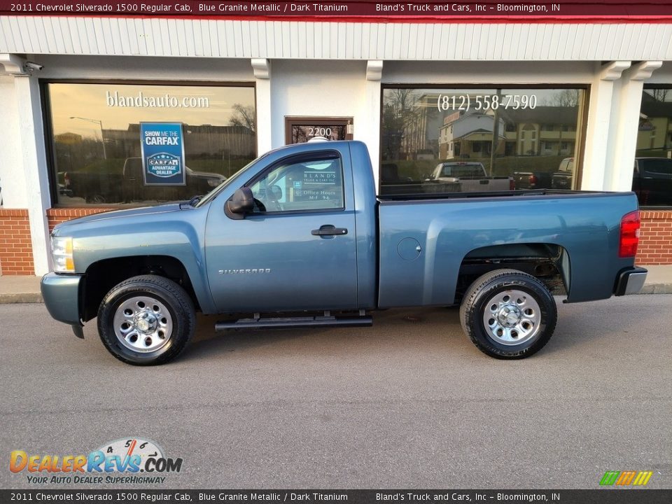 2011 Chevrolet Silverado 1500 Regular Cab Blue Granite Metallic / Dark Titanium Photo #1