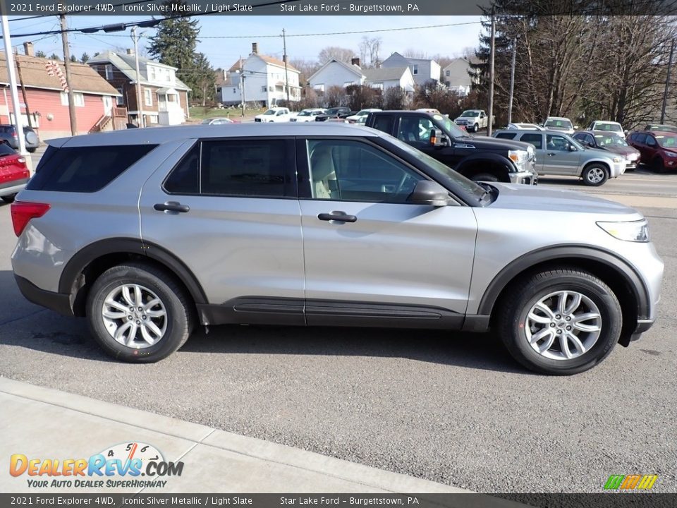 Iconic Silver Metallic 2021 Ford Explorer 4WD Photo #7