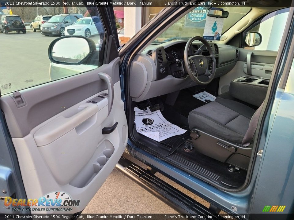 2011 Chevrolet Silverado 1500 Regular Cab Blue Granite Metallic / Dark Titanium Photo #3